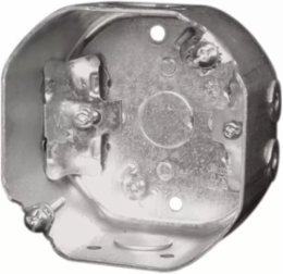 4" Octagon Box, 2-⅛" Deep, 21 cu in, ½" KO NMD90 (10-Pack)