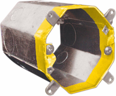 Concrete Ring Box 4 Inch, 60 Cu. In., 5 Inch Deep, Steel, CSA Certified (10-Pack)