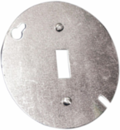 4 In. Octagon Box Cover, Flat Cover, Toggle Switch (50-Pack)