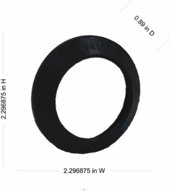 Weatherproof Lampholder Replacement Gasket for 5612-0, Black