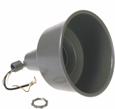 Weatherproof Architectural Lampholder 75-150W PAR 38, Gray, Die Cast Aluminum, 1.01 lb.