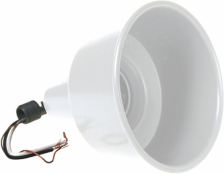 Weatherproof Architectural Lampholder for 75-150W PAR 38 Lamps, White, Die Cast Aluminum