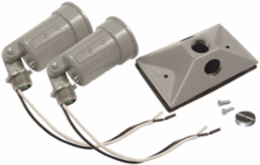 Rectangular Weatherproof Cover for 75-150W PAR 38 Lamps, 10 Inch Width, Die Cast Aluminum