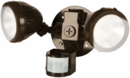 Weatherproof LED Flood Light Kit with Motion Sensor, 3000K Warm White, 26W, Bronze
