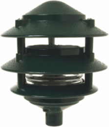 3-Tier Incandescent Garden Light, 5.625 Inch Width, 40 Watt Max, Rugged Metallic Construction