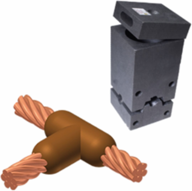 M-230 Exothermic Mold 1/0 Stranded to #2 Stranded Tap, Graphite Material