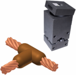M-230 Exothermic Mold 1/0 Stranded to #2 Stranded Tap, Graphite Material