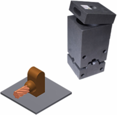Exothermic Mold for 2/0 Stranded Steel with Graphite Construction