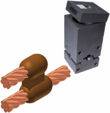 Exothermic Mold M-1276-S 2 Solid Tap Graphite 4 lb. Weight