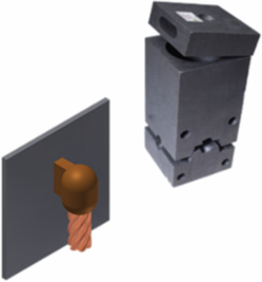 M-8718 Exothermic Mold, Graphite for 4/0 Stranded Run to Vertical Steel