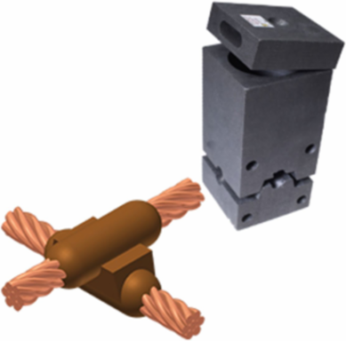 M-2707 Exothermic Mold 4/0 Stranded Conductor, Graphite Material
