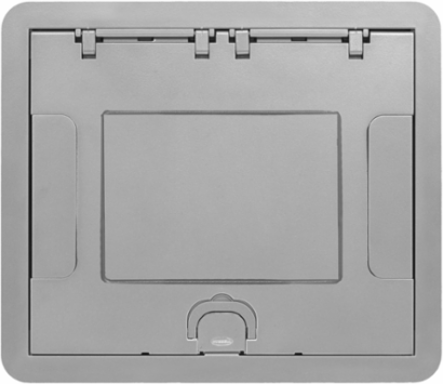 Low Profile Rectangular Surface Cover, 6/10-Gang, Cast Aluminum