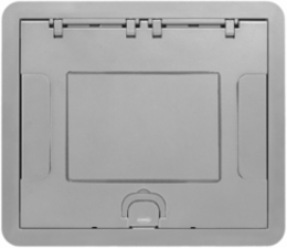 Low Profile Rectangular Surface Cover, 6/10-Gang, Cast Aluminum
