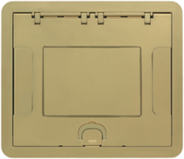 Rectangular Surface Cover Assembly, 6 or 10-Gang, Brass Powder Coat Finish
