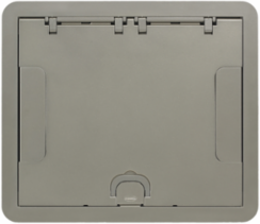 Rectangular Surface Cover Assembly, 6-10 Gang, Cast Aluminum, Nickel Finish