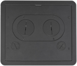 SystemOne Recessed Floor Box Cover, 4/6/10-Gang, 10 Inch x 11.5 Inch, Cast Aluminum