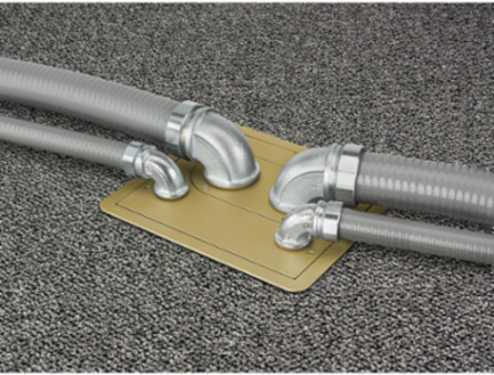 Recessed Floor Box Cover 10 Inch Rectangular, Cast Aluminum