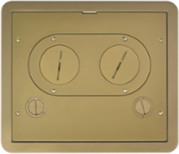 Recessed Floor Box Cover 10 Inch Rectangular, Cast Aluminum