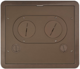 SystemOne Recessed Floor Box Cover, Rectangle, 14.6 x 10 Inch, Cast Aluminum