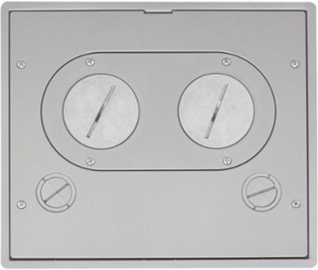 SystemOne Recessed Floor Box Cover, 15 Inch x 10.5 Inch, Cast Aluminum