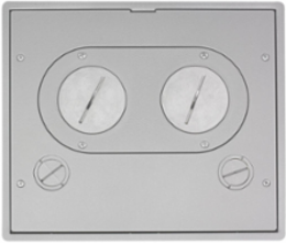SystemOne Recessed Floor Box Cover, 15 Inch x 10.5 Inch, Cast Aluminum