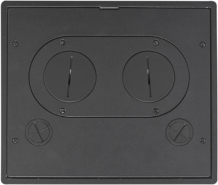 Recessed Floor Box Cover, 10.5 Inch Length, Cast Aluminum