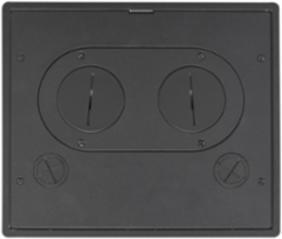 Recessed Floor Box Cover, 10.5 Inch Length, Cast Aluminum