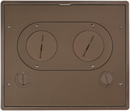 SystemOne Recessed Floor Box Cover, 3.800x15.600x14.700 Inch, Cast Aluminum