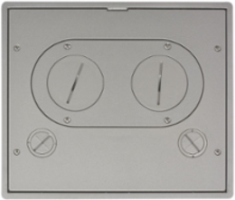 SystemOne Recessed 4, 6, 10-Gang Floor Box Cover 9 Inch x 10.5 Inch Cast Aluminum