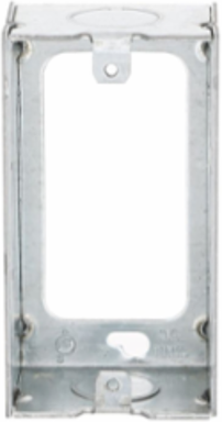 Welded Handy Box 4 in x 2 in, 1-1/2 in Deep, 11.5 cu in Capacity, Eight 1/2 in KO's