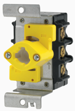 Industrial Grade Manual Motor Controller, 40A 600V AC, Three Pole, Panel Mount Rotary