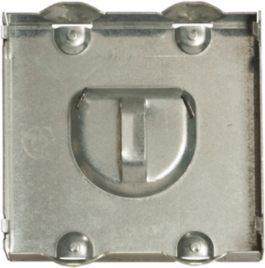1-Device Cable Protector Plate, 3/4 Inch Raised, Steel Construction, 3.8 Inch Width