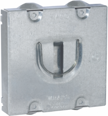 1-Device Cable Protector Plate, 3/4 Inch Raised, Steel Construction, 3.8 Inch Width