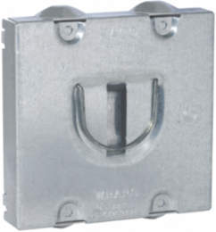 1-Device Cable Protector Plate, 3/4 Inch Raised, Steel Construction, 3.8 Inch Width