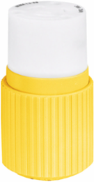 Marine Grade Female Connector Body, 20A 250V, 2-Pole, 3-Wire Grounding, Yellow