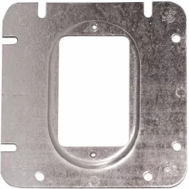 4-11/16 In. Square Cover, Raised Cover 3/16 in., 1.2 Cu. In., One Device Opening (20-Pack)