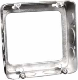 Extension ring for 4-11/16 In. Square Box, 1-1/2 in. Deep, 42 Cu. In.,with Concentric, 1/2 & 3/4 in., and 1/2 in. KO (25-Pack)