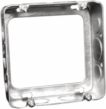 Extension for a 4.69 Inches Square Box, 1.5 Inches Deep, 3 Cubic Inches, With 0.5 Inches Knockout