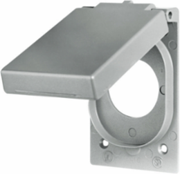 Weatherproof Cover Wallplate, 1-Gang, 2.15 Inch Opening, Cast Aluminum
