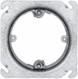 Adjustable Round Mud ring for 4" sq. boxes