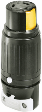 Industrial Female Connector Body, 50A 250V DC/600V AC, 3-Pole, Non-NEMA, Screw Terminal