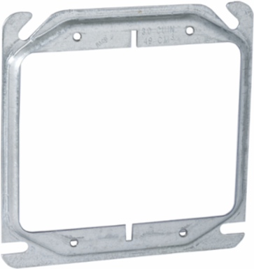 Square Cover 4 Inch x 4 Inch x 0.25 Inch Mud Ring for 2 Devices, cULus Listed