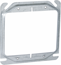 Square Cover 4 Inch x 4 Inch x 0.25 Inch Mud Ring for 2 Devices, cULus Listed