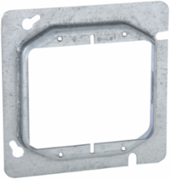 4-11/16 Inch Square Cover, 2-Device, 5/8 Inch Raised, 7.3 cu.in Capacity