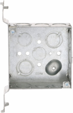 4 Inch Square Welded Box, 1-1/2 Inch Deep, 21.0 cu in Capacity, UL Listed