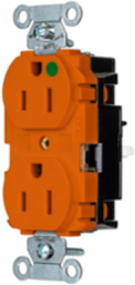 Hospital Grade Receptacle, 2-Pole 3-Wire, 15A 125V, Screwless Terminal