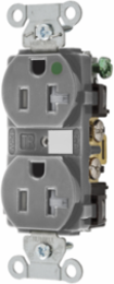 Hubbell-Pro Hospital Grade Tamper Resistant Duplex Receptacle 20A 125V