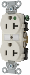 Hospital Grade Duplex Receptacle, 20A 125V, Light Almond