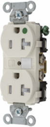 Hospital Grade Duplex Receptacle, 20A 125V, Light Almond