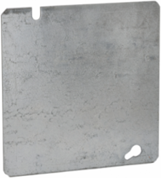 Flat Square Cover 4-11/16 Inch, Pre-Galvanized Steel, cULus Listed